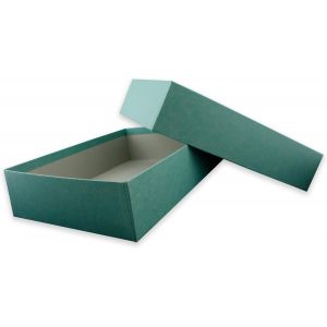 1 Boîte De Rangement Et De Cadeau De Qualité Supérieure - Format A4 - Couleur : Papier Kraft Eucalyptus - 302 X 213 X 70 Mm - Neuf