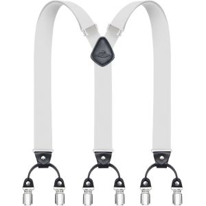 Cauc-Bretelles Pour Hommes Avec 6 Pinces M&eacute;talliques En Y Ajustables Bretelles Pour Pantalons Bretelles &Eacute;lastiques Robustes Pour Hommes - Neuf
