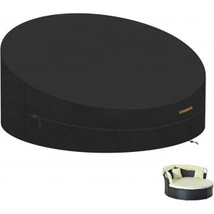 Ulteronixshop-Housse De Protection Canap&eacute;-Lit Rond De Jardin Imperm&eacute;able - Couverture Lit Rond Avec Manipuler En Tissu Oxford 420d - &Oslash;190x90/50cm - Neuf
