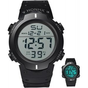 Kalanka-Referee Multifunctional Waterproof Chronograph Watch Stopwatch Wristband, Watch For Men, Women, Students For Running Outdoor Swimming, Alarm Clock/Timer Led Backlight - Neuf