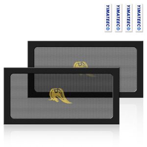 PC Filtre Poussi&egrave;re 240mm Magn&eacute;tique Filtre Ventilateur en Maille Grille de Protection pour Bo&icirc;tier d'Ordinateur Dissipateur Refroidisseur (PVC Hidalgo,120 * 240mm,2 Pi&egrave;ces,Noir) - Neuf