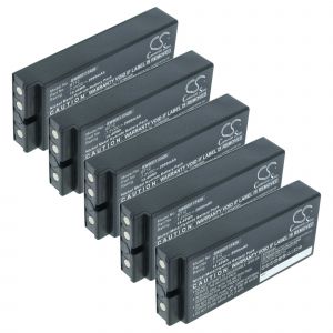vhbw 5x Batterie compatible avec Danfoss TM63, TM64 02 op&eacute;rateur t&eacute;l&eacute;commande industrielle (2000mAh, 7,2V, NiMH) - Neuf