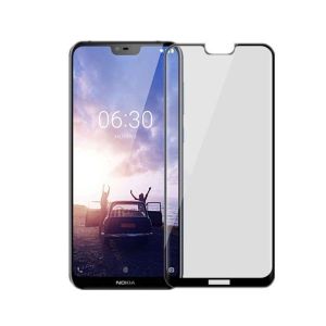 Film En Verre Tremp&eacute; Pour Nokia X6 0,3 Mm, Duret&eacute; 9h, Bords Incurv&eacute;s 3d, Noir - Neuf