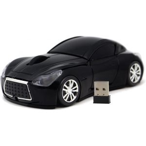 KALANKA-Souris sans Fil Souris de Voiture Souris d'ordinateur Optique 1600dpi pour Ordinateur Portable pc (Black) - Neuf