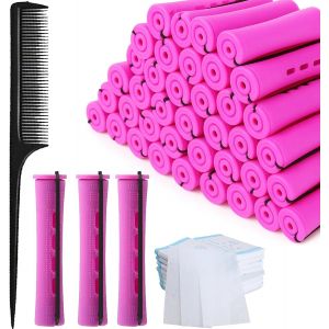 Kal-Lot De 30 Bigoudis Permanents -0 Feuilles De Fer À Friser En Papier Et Un Peigne De 0,75 Pouces -Convient Pour Les Cheveux Bouclés À La Mode, Convient Aux Cheveux Longs, Moyens Et Courts - Neuf