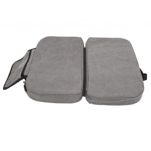 Coussin De Chaise Chauffant Gris Pliable, TempéRature RéGlable, Alimenté Par Usb, Portable, Pour Stade De PêChe - Neuf
