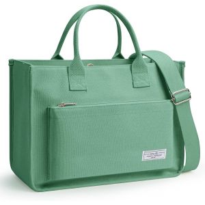 RFCBC-Sac fourre-tout en toile pour femme avec plusieurs poches zippées, idéal pour le travail, le bureau, les voyages et un usage quotidien - Neuf