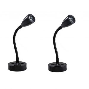 2 Pièces Lampes De Lecture Led Projecteur 12v Dimmable Switch Lampe De Chevet Murale Lumière Intérieure Camping-Car 6000k Blanc Pour Camping-Car - Neuf