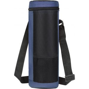 Mevronisshop-Sac Isotherme Bouteille D'eau Avec Poign&eacute;e Et Bandouli&egrave;re R&eacute;glable Pour Voyage, Grande Capacit&eacute;, Mati&egrave;re Souple Pliable Tissu Imperm&eacute;able, Portable Pour Vin Et Champagne - Neuf