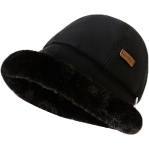 Jexnovashop-Chapeau D'hiver Pour Femmes Chaud Peluche Doublure,Femme Bonnet Beanie Tendance Anti Froid,Chapeau Bob D'hiver Femme R&eacute;glable Coupe-Vent,Bonnet De Ski Femme Chic,Pour Sports De Plein Air - Neuf