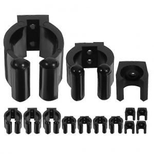 12 Pcs Canne &Agrave; P&ecirc;che Mur Titulaire Poteau Mural Cue Clamp Pince Canne &Agrave; P&ecirc;che Fixation Murale Cue Titulaire - Neuf