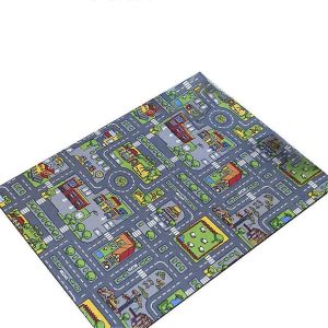 Enfants Enfants Filles Ville Ville Voiture Routes Salle de jeux interactive Tapis de jeu Tapis de jeu doux - Neuf