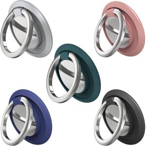 Support Anneau, Anneau Support Téléphone, 5 Pcs Anneau De Pour Téléphone Portable Réglable, Support De Bague Support De Bague Pour Téléphone Portable, Ring Holder Anneau Support Pour Smartphone - Neuf