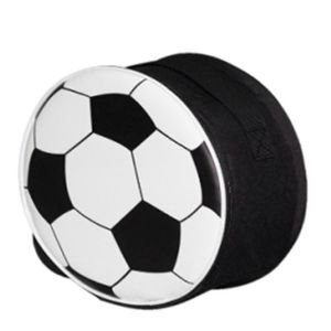 Sac &agrave; lunch de football avec sangle,sacs isothermes ronds r&eacute;utilisables pour l'&eacute;cole,le pique-nique,le camping et l'ext&eacute;rieur - Noir - Neuf