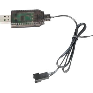 Kal-Usb Chargeur C&acirc;ble Rc Universel Avec Connecteur Sm-3p Plug Pour 2s 7.4v Lipo Batterie, Compatible Voiture Rc Bateau Rc Drone Rc Avions Rc - Neuf