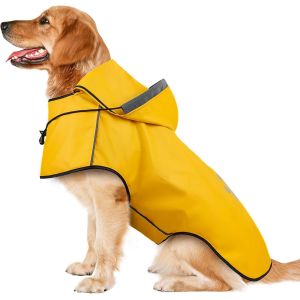 Jgd-Manteaux Imperm&eacute;ables Pour Chiens - Manteau Pluie Avec Capuchon Et R&eacute;fl&eacute;chissantes, Poncho Pour Chien De Pluie - Taille Xl - Neuf