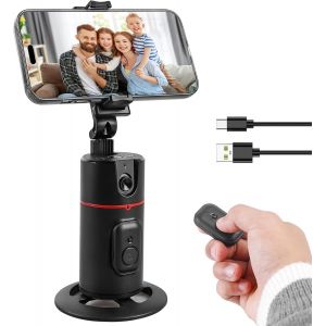 LORANKA-Tr&eacute;pied de t&eacute;l&eacute;phone portable pour suivi du visage, rotation &agrave; 360 &deg;, support de t&eacute;l&eacute;phone intelligent, perche &agrave; selfie, tr&eacute;pied avec t&eacute;l&eacute;commande pour Vlog, enregistrement vid&eacute;o, streaming e - Neuf