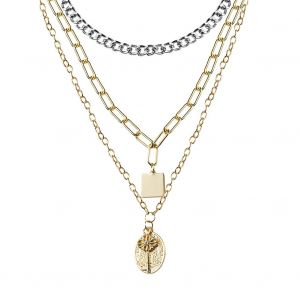 Collier Pendentif Cle En Alliage Tendance Pour Femme, Accessoire De Cou Simple - Neuf