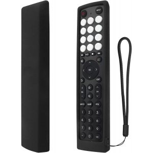 Housse Coque en Silicone pour Hisense VIDAA TV Télécommande EN2D36H EN2J36H EN2F36H ERF2S36H, Etui de Protection pour Hisense TV Télécommande, Antidérapage, Antisismique, Lavable - Noir - Neuf