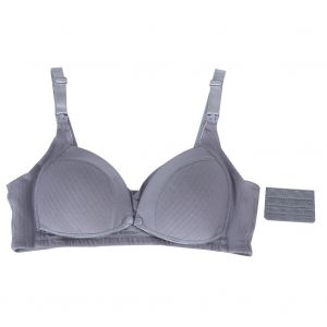 Soutien-Gorge D'allaitement Sans Armatures En Coton Pour Femmes Enceintes, Sous-Vetement De Maternite, Gris Fume, Taille 85b - Neuf