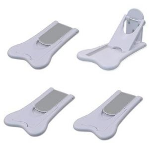 (Lot De 4) Serrure De Porte Coulissante Pour La Sécurité Des Enfants, Butées De Fenêtre Pour Fenêtres Verticales, Serrure De Porte Coulissante En Verre Pour La Sécurité Des Bébés - Neuf