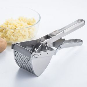 Presse-Purée Et Presse-Purée En Acier Inoxydable Robuste Pour Aliments Pour Bébés, Presse-Fruits Et Presse-Aliments Avec Poignée Ergonomique Et Confortable - Neuf