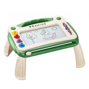 Tableau A Dessin Magnetique Effacable, Developpement Des Competences Educatives, Peinture, Gribouillage, Table D'ecriture Avec 4 Tampons Pour Garcons Et Filles, Vert - Neuf