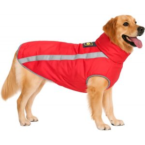 Waterproof Winter Dog Coat,Winter Reflective Jacket With Fleece Lining,Windproof Dog Jacket For Small Medium Large Dogs Clothes Adjustable With Harness Hole.[P435] - Neuf