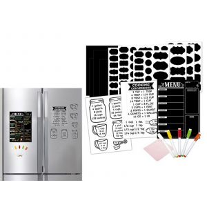 Tableau Magn&eacute;tique Effa&ccedil;able &Agrave; Sec Pour R&eacute;frig&eacute;rateur Avec Conversions De Recettes - Neuf