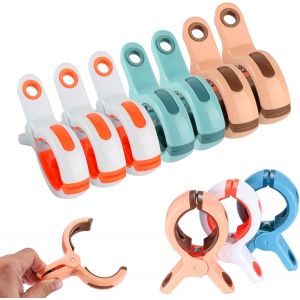 Mevronisshop-Lot De 10 Pinces &Agrave; Serviette De Plage Pour Chaises Longues, Clips De Plage, Pinces &Agrave; Linge En Plastique R&eacute;sistantes Au Vent Pour Chaises Longues, Serviettes De Plage (10) - Neuf