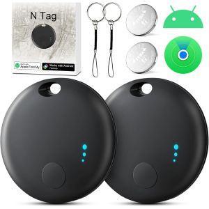 VornixorSarlshop-Smart Traceur Tag,Air Tracker Android Fonctionne avec app Google et Apple Find My Localiser,Traceur Localisateur D&iquest;Objets Bluetooth,Batterie Longue Dur&eacute;e, Tracker Tags pour Les Cl&eacute;s - Neuf