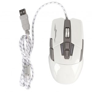 Souris de jeu filaire en forme de voiture de sport,souris d'ordinateur optique USB,lumière LED,4 DPI réglables jusqu'à 3200,blanc - Neuf