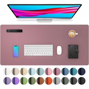 KALANKA-sous-Main, Tapis de Bureau en Cuir PU, Tapis de Souris, Protection de Bureau antid&eacute;rapante, Bloc-Notes de Bureau &eacute;tanche pour Le Bureau et la Maison (80 cm x 40 cm, Violet) - Neuf