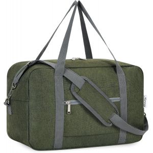KALANKA-Sac de Voyage 40x20x25 Ryanair Cabine Bagage à Main de Voyage Pliable Sac de Cabine Avion Valise de Cabine Sac de Sport Sac Weekend 20L(Vert Militaire) - Neuf