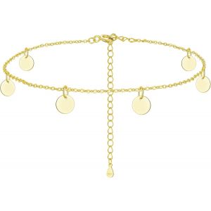 Kal-Bracelet De Cheville Réglable En Argent Sterling 925 Pour Femme Et Fille - Neuf