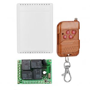 Module relais de telecommande sans fil 4 canaux DC12 V 433 MHz, emetteur-recepteur - Neuf
