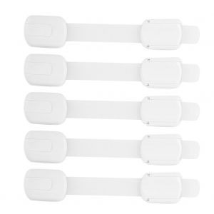 Lot De 5 Verrous De Securite Multifonctions Pour Tiroirs Et Armoires, Pour La Maison, Pour Enfants Et Bebes - Neuf