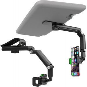 Cheng-Support Telephone Voiture Pour Pare Soleil, Support De T&eacute;l&eacute;phone Pour Voiture R&eacute;troviseur, Support De T&eacute;l&eacute;phone Universel Rotatif 360 Degr&eacute;s, Pour Tous Les T&eacute;l&eacute;phones Accessoires De Voiture - Neuf