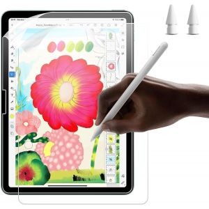 Paperfeel Protection &Eacute;cran Pour Ipad Air 13 Pouces (2024), 2 Pi&egrave;ces Film Protecteur D'&eacute;cran +2 Pointes, Pet Papier Mat, &Eacute;criture Et Dessin Comme Sur Du Papier, Anti-Empreintes/Anti-Reflet - Neuf