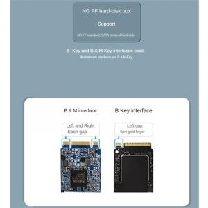 BoîTier SSD M2 NGFF SATA Vers USB 3.1 Gen 2 5 Gbit/S pour B Key/(B+M) Key Hard Disk Box Adaptateur M.2 - Neuf