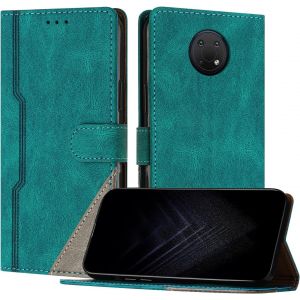 Kalanka-Étui Pour Nokia G10/G20/G30, Housse En Cuir Pu Avec [Protection Antichoc Tpu] [Fonction Support] [Porte-Cartes ] Antichoc Magnétique Coque Pour Nokia G10 - Vert - Neuf