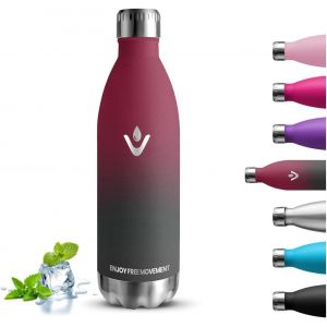 Gourde- 1l- Gourde Isotherme, Sans Bpa, Gourde Inox, 24h Froid & 12h Chaud, Gourde Metal, Anti Fuite, Gourde , Double Vide, Bouteille Isotherme, Facile &Agrave; Transporter, Pour Randonn&eacute;e, Yoga - Neuf