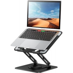 SUBZONAL-Support d'ordinateur Portable r&eacute;glable avec Base rotative &agrave; 360&deg;, rehausseur Ergonomique Compatible MacBook Pro/Air et Tous Les PC de 10 &agrave; 16 Pouces &iquest; Noir - Neuf