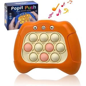 KAL-Console De Jeu Fast Push Bubbles,Jeu Pop Puzzle De Light Bouton,Décompression Breakthrough Puzzle Game Machine,Toys Sensoriels Fidget Pour L'Autisme,Jeu De Coordination Des Mains Et Des Yeux (Ora - Neuf
