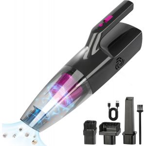 NouvelHorizonstore-Aspirateur &agrave; Main sans Fil 9000Pa, Aspirateur Voiture Puissant avec Filtre HEPA Lavable et LED, Aspirateur de Table Sec et Humide pour Table Maison Voiture - Neuf