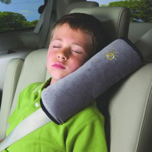 Dww-2pieces Coussinets D'epaule De Voiture Adaptateur Ceinture Securite Enfant Coussin Support De Cou Amovible Auto Voiture ¿Gris+Bleu¿ - Neuf