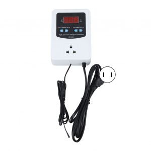 HJLIAN Controleur de temperature numerique 1500 W 10 A, ecran LCD, thermostat numerique pour incubateur, brassage, serre, prise americaine 110 V - Neuf
