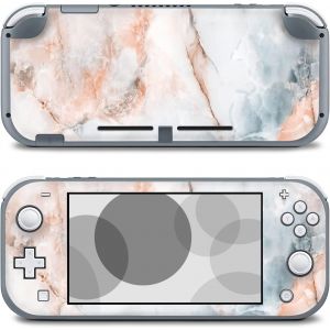 Protective Film Compatible with Nintendo Switch Lite Games Console Sticker Scratch Protection Design Sticker Game Console Perfect Fit Sticker R203 (Marble - Neuf