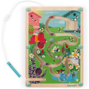 KAL-- Labyrinthe Magn&eacute;tique &Agrave; Billes Ruche En Bois - Apprentissage Motricit&eacute; Fine Et Concentration - Format : 18 X 25 Cm - Certifi&eacute; Fsc - D&egrave;s 2 Ans, J05310 - Neuf