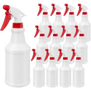 MEVRONISSHOP-Lot de 12 Vaporisateurs Vides 500ml, Bouteilles Spray en Plastique avec Buse R&eacute;glable (Jet/Brume), Flacons Pulv&eacute;risateurs &Eacute;tanche pour Nettoyage, Jardinage et Maison - Neuf